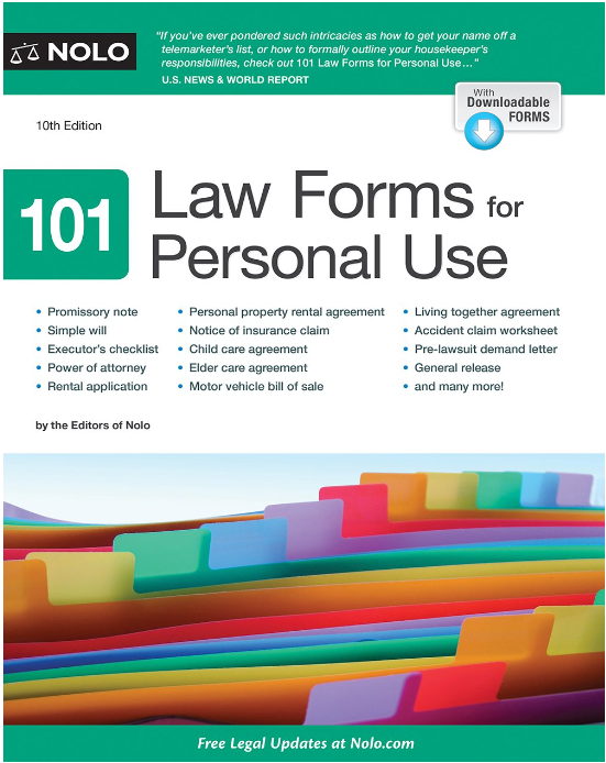 101 LAW FORMS FOR PERSONAL USE