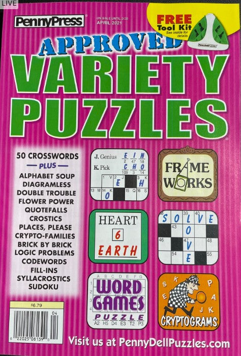 APPROVED VARIETY PUZZLES