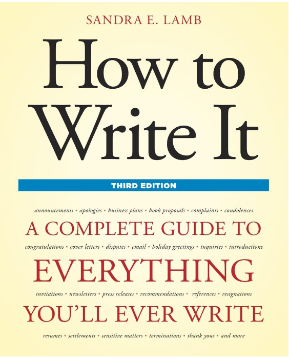 HOW TO WRITE IT