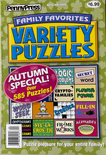 FAMILY FAVORITES VARIETY PUZZLES #24